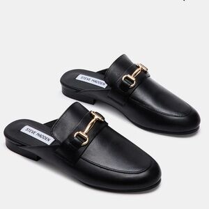 Steve Madden Women’s Kandi Black Leather Slip-On Mule Size 11